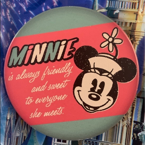 Disney Minnie Mouse Ceramic Coaster Set - Picture 4 of 8